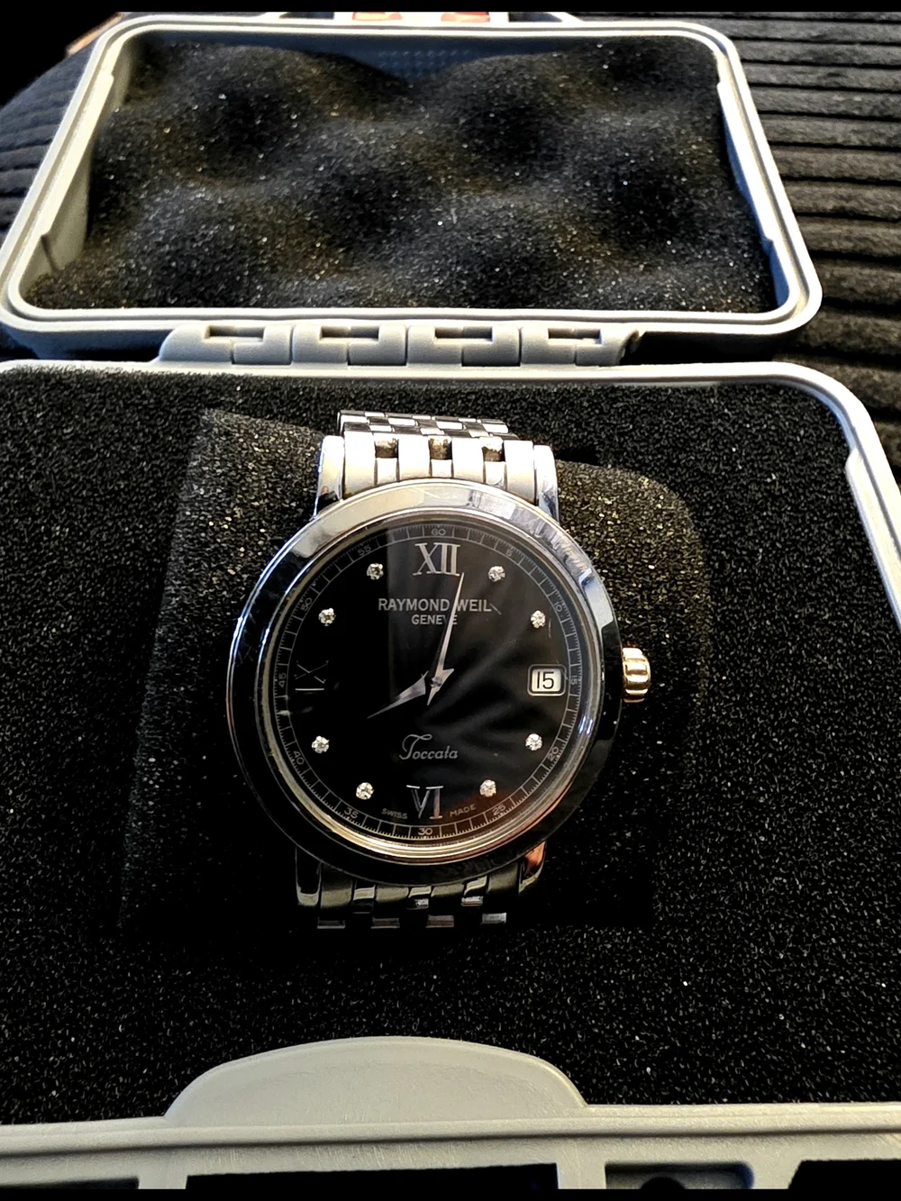 Raymond Weil Toccata Stainless Steel Watch - Black Dial